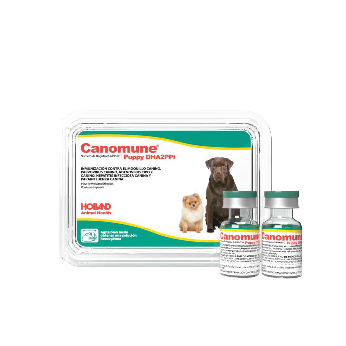 Canomune Puppy DHA2PPI ( VACUNA QUINTUPLE ) 1 DOSIS INDIVIDUAL REQUIERE TRANSPORTARSE EN FRÍO LLAME PARA COTIZAR ENVÍO